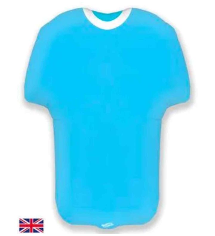 24" Oaktree Football Shirt Light Blue Metallic
