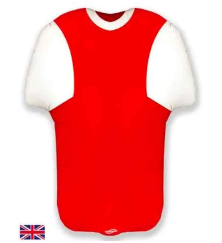 24" Oaktree Football Shirt Red / White Metallic