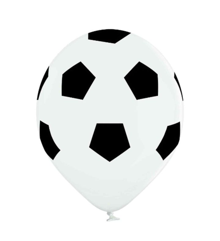 12" Belbal Football Print Latex 50ct D11