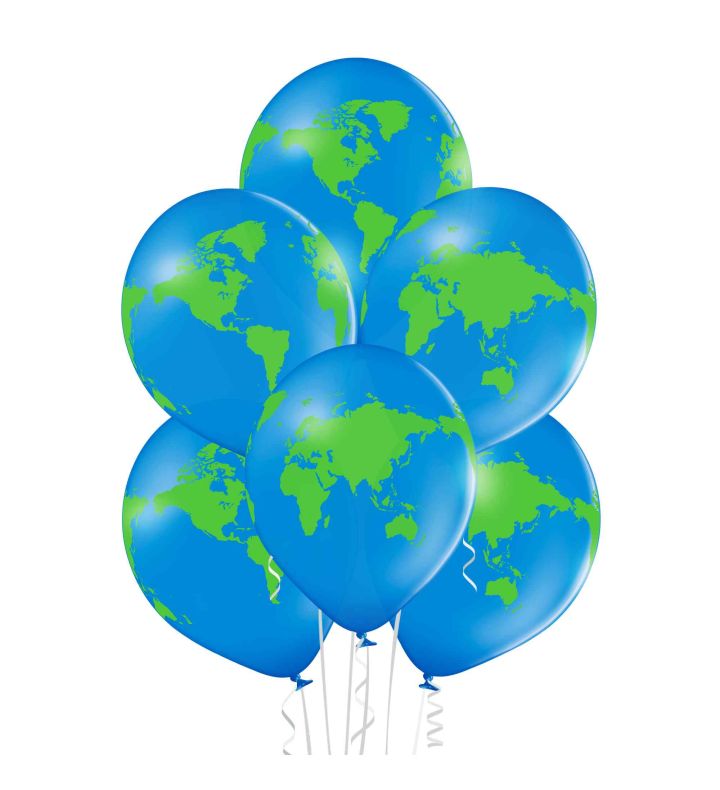 12" Belbal Globe Latex Balloons 50ct