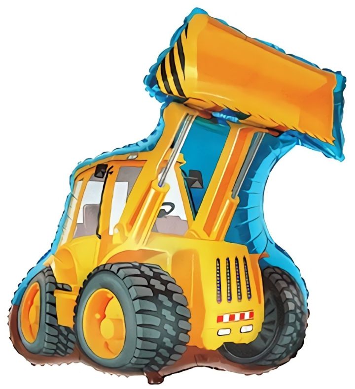 Mini Digger With Large Bucket Flexmetal Foil Balloon