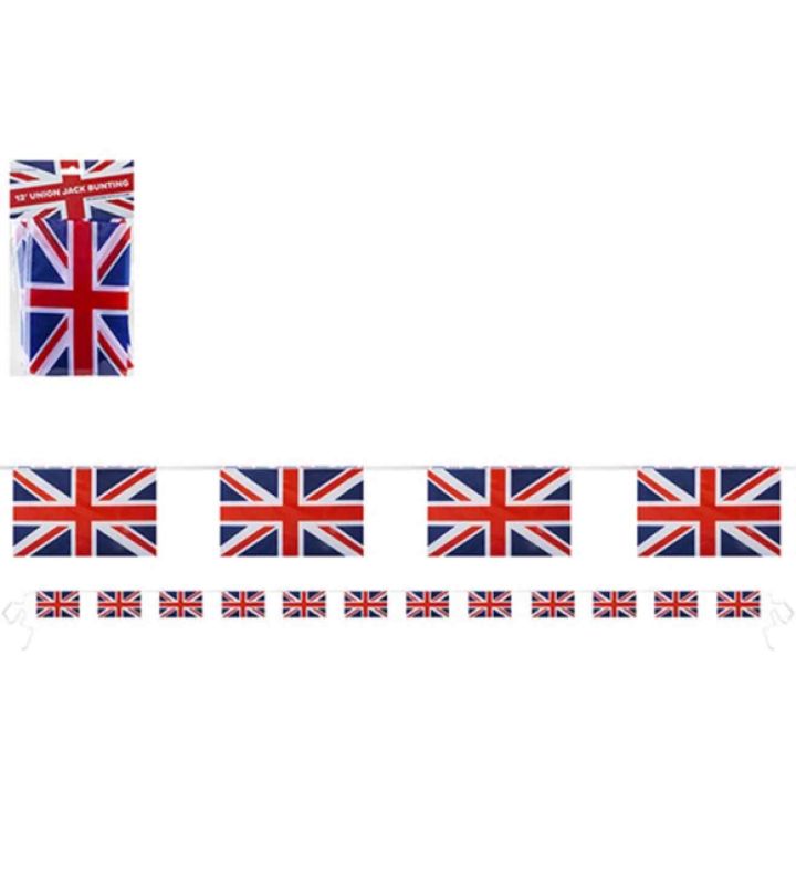 12ft PMS Union Jack Rayon Bunting