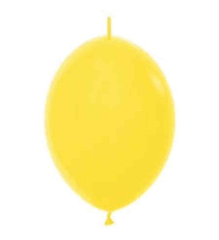 12" Sempertex Link Yellow 020 Latex Ballloons 50ct