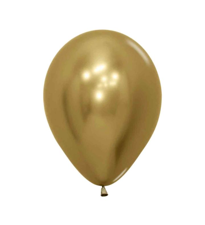 12" Sempertex Reflex Gold 970 Latex Balloons 50ct