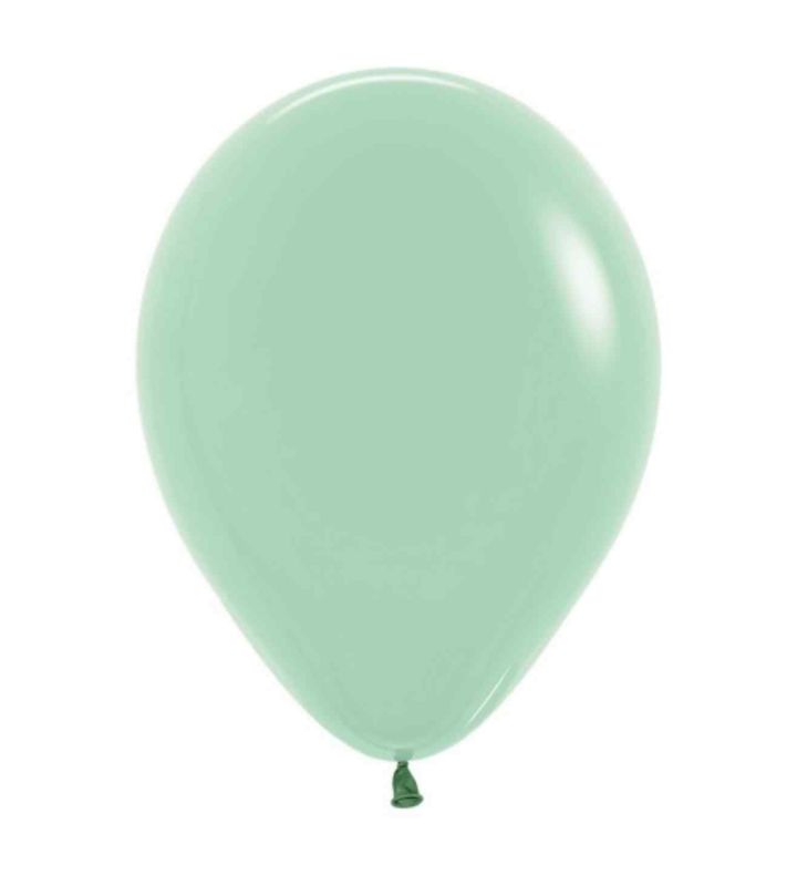 12" Sempertex Pastel Dusk Tea Green 126 Latex Balloons 50ct