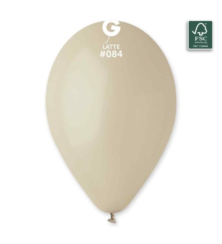 13" Gemar Latte 084 Latex Balloons 50ct