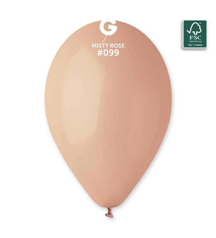 13" Gemar Misty Rose 099 Latex Balloons 50ct