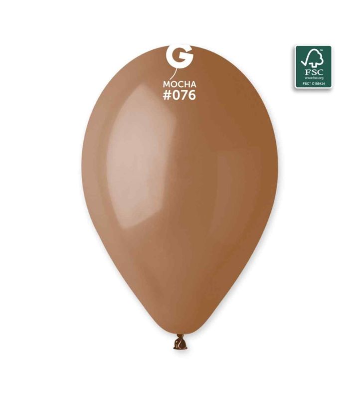 13" Gemar Mocha 076 Latex Balloons 50ct