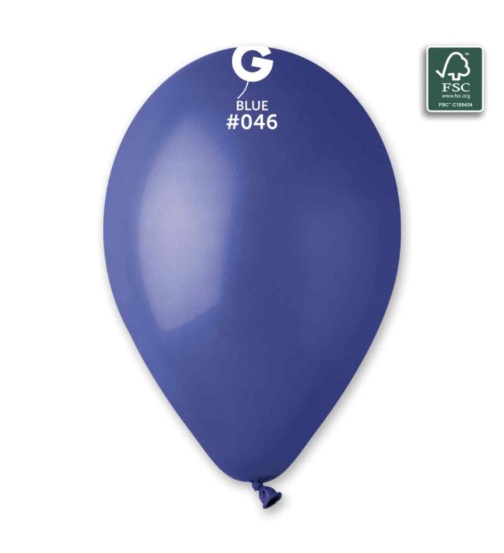 13" Gemar Blue 046 Latex Balloons 50ct