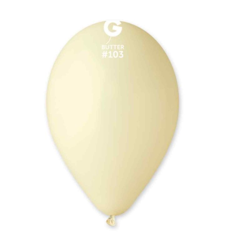 13" Gemar Butter 103 Latex Balloons 50ct