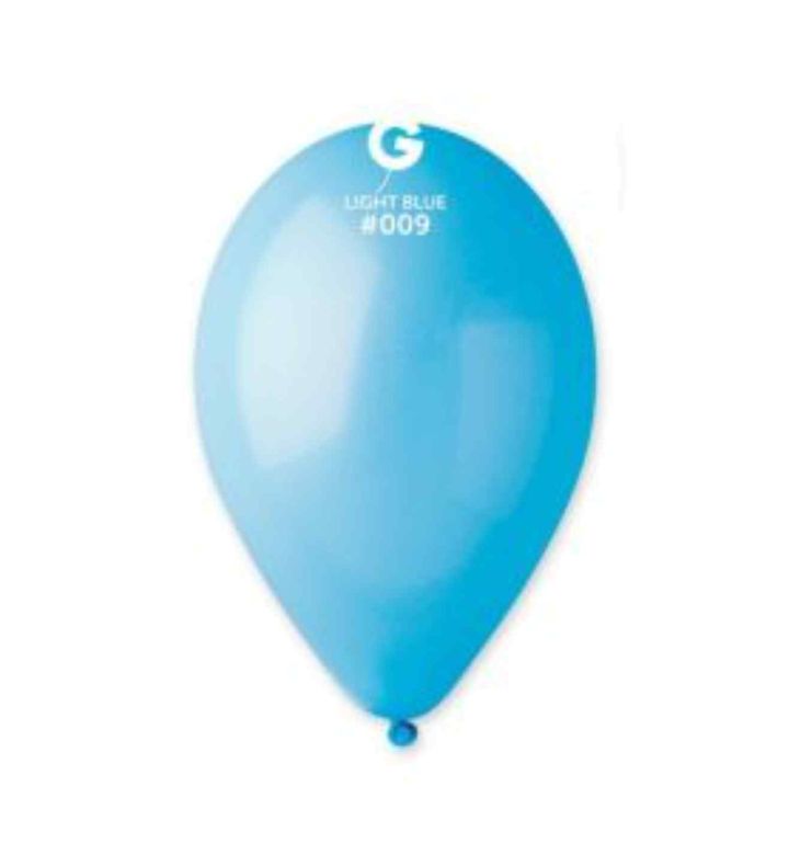 13" Gemar Light Blue 009 Latex Balloons 50ct