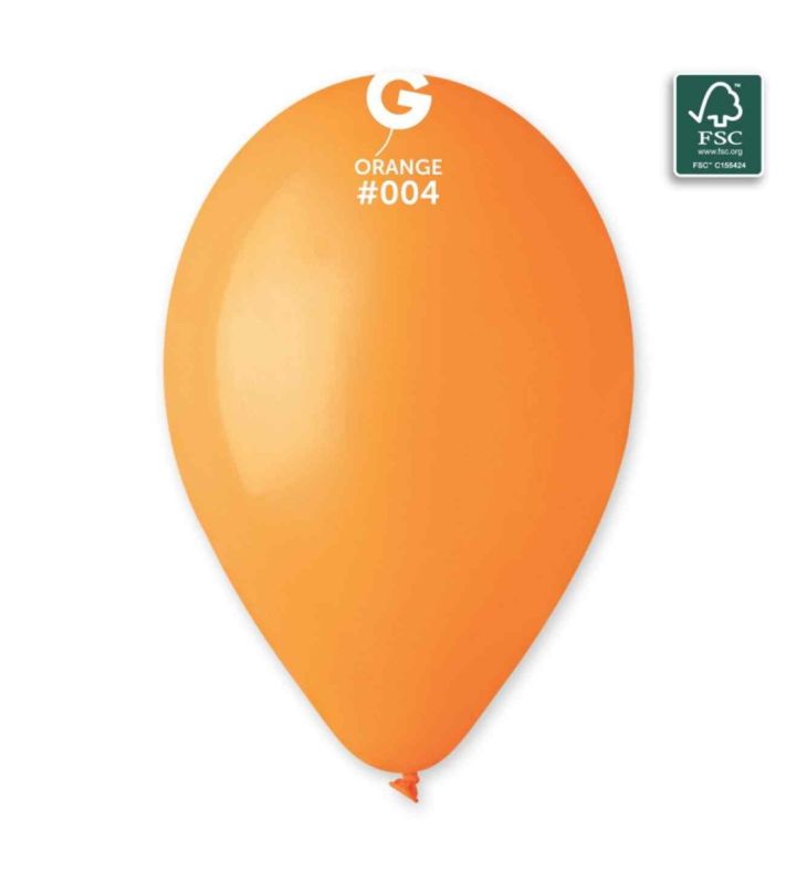 13" Gemar Orange 004 Latex Balloons 50ct