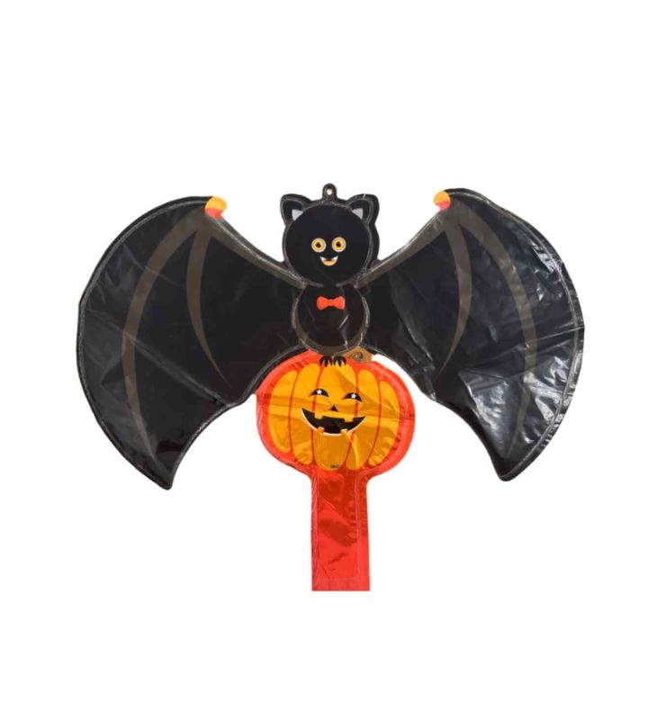 Mini Halloween Bat and Pumpkin Bamboo Party Foil Balloon