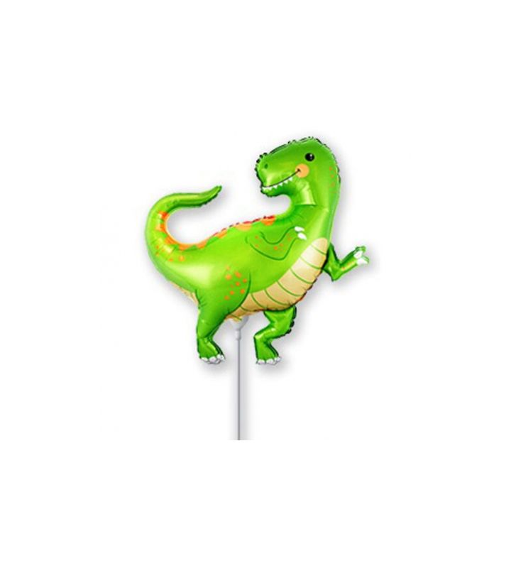 Mini Dinosaur Green Flexmetal Foil Balloon