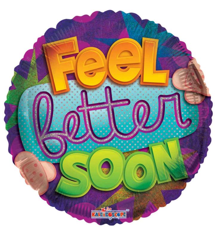 Mini Feel Better Soon Round Foil Balloon