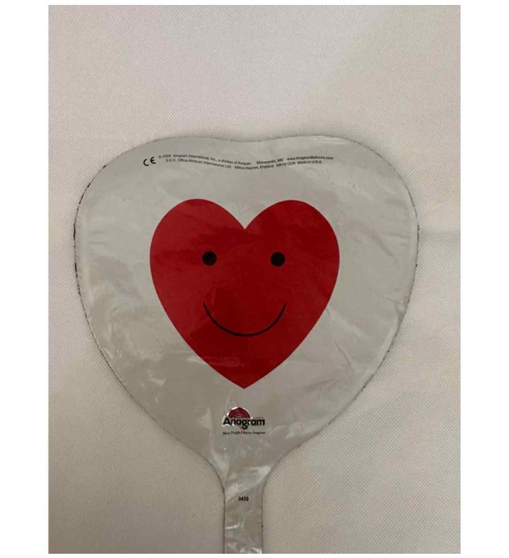 14" Smiley Heart Anagram Foil Balloon
