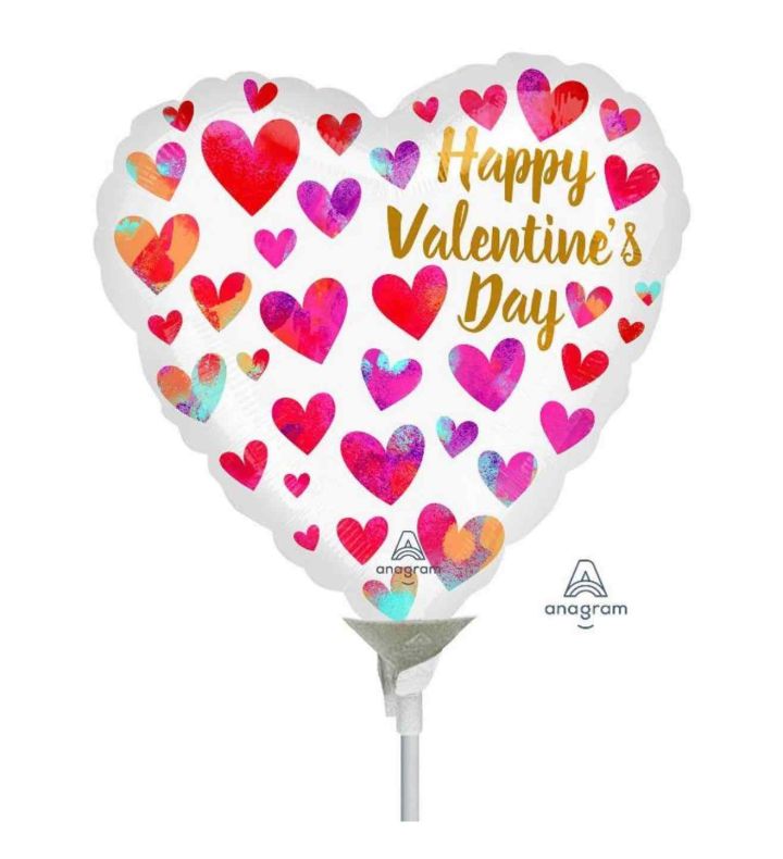 14" Happy Valentines Heart Anagram Foil Balloon
