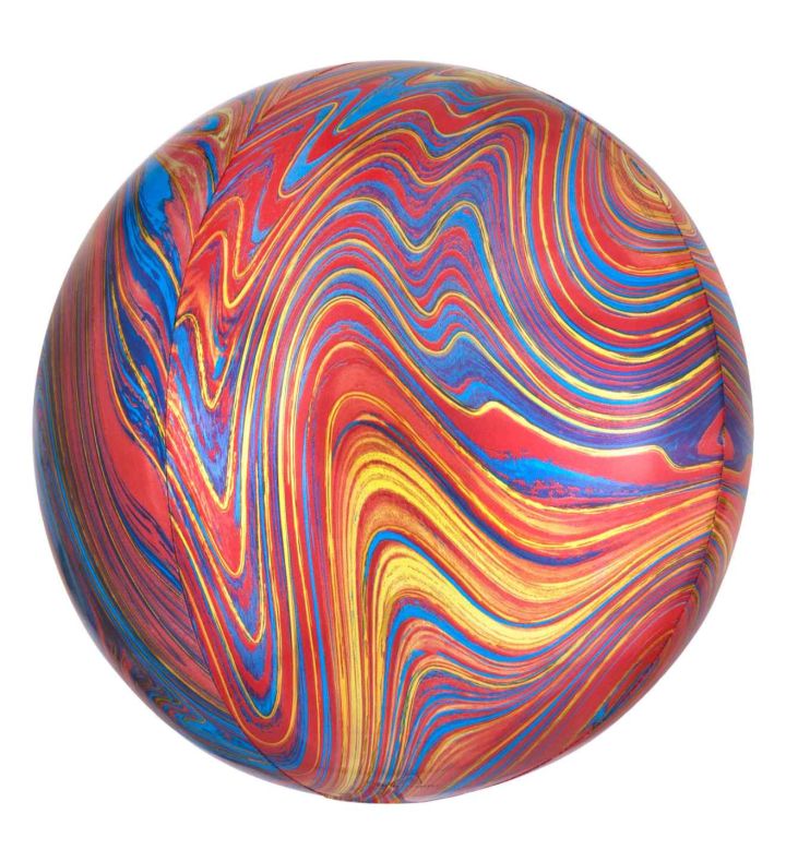 15" Colourful Marblez Orbz