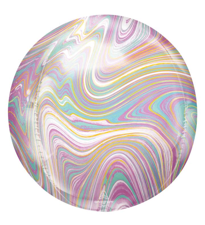 15" Pastel Marblez Orbz
