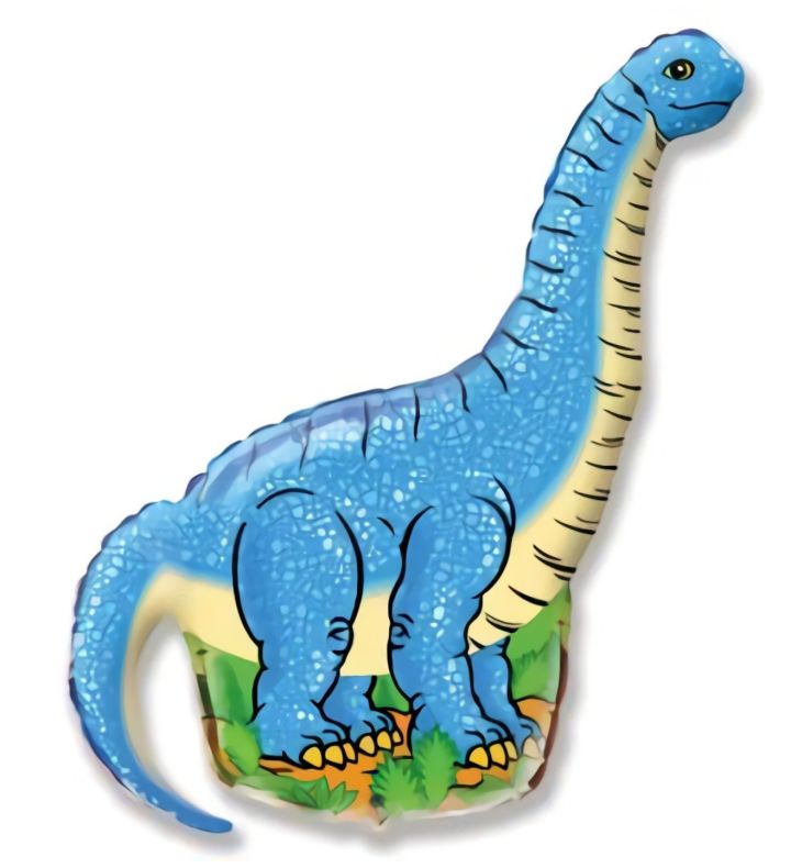 43" x 26" Flexmetal Diplodocus Blue Supershape