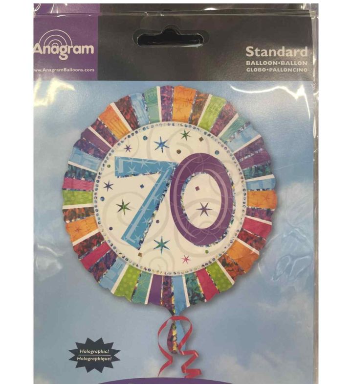 18" Anagram Colourful 70 Foil Balloon