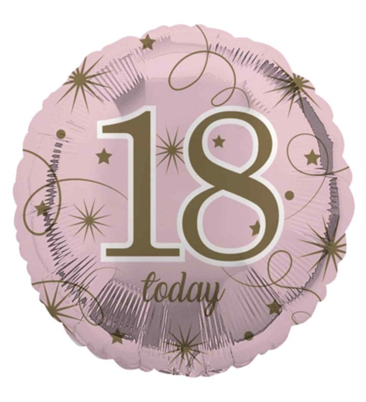 18" Eurowrap Age 18 Pink Foil