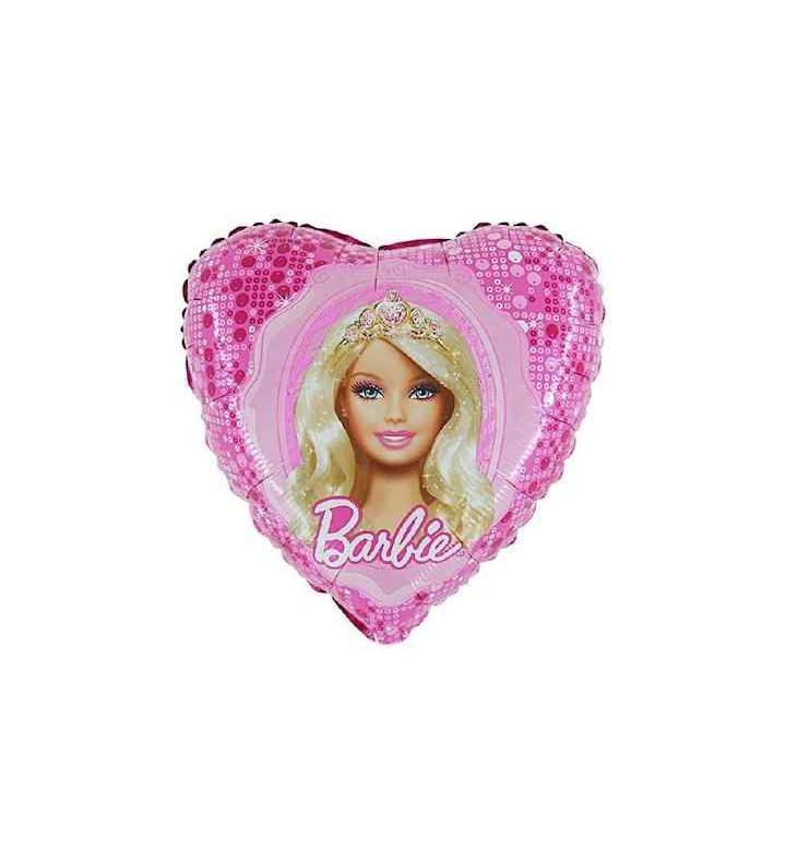 18" Grabo Barbie Magenta Heart Foil Balloon