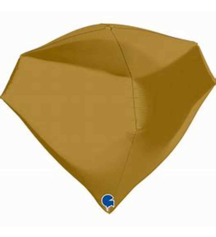 18" Grabo Satin Gold Gem 4D Shape
