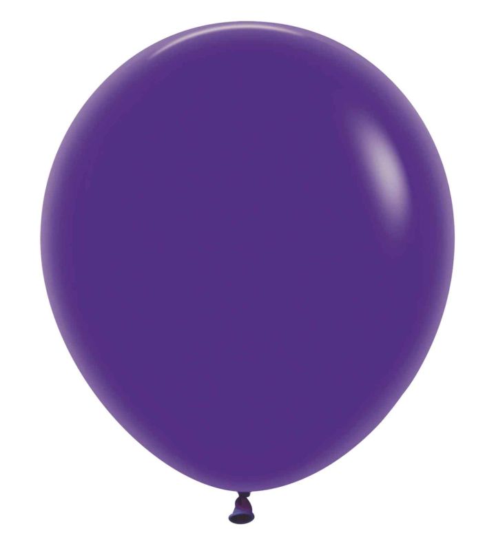 18" Sempertex Round Violet 051 Latex Balloons 25ct