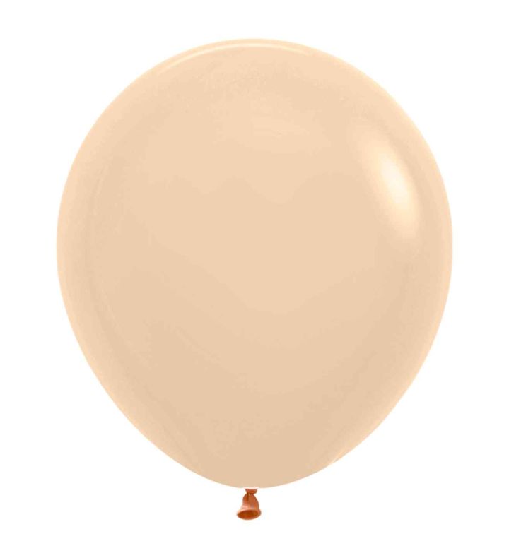 18" Sempertex Pastel Matte Malibu Peach 660 Latex Balloons 25ct