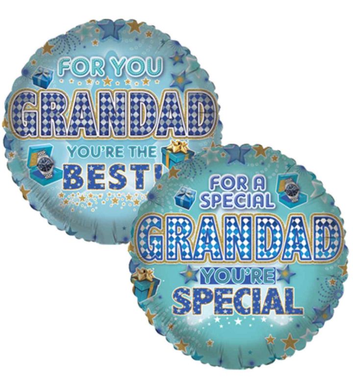 18" Sensations For You Grandad Foil Balloon