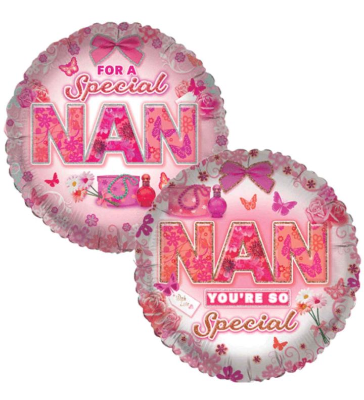 18" Sensations Special Nan Foil Balloon