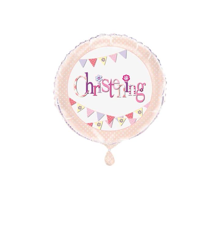 18" Unique Party Christening Pink