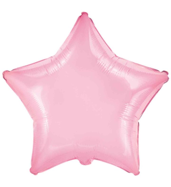 18" Star Pastel Baby Pink Flexmetal Foil Balloon
