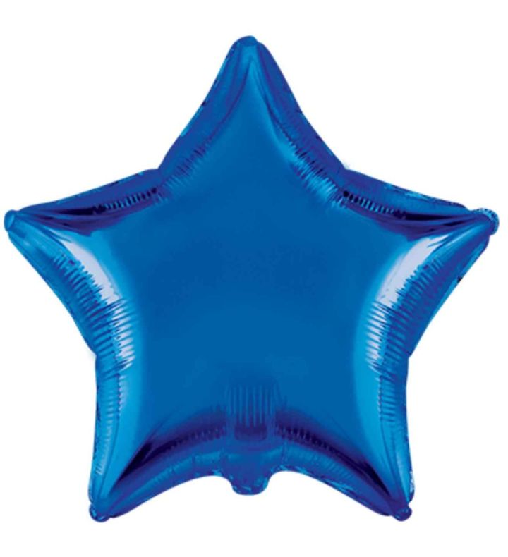 18" Star Blue Flexmetal Foil Balloon