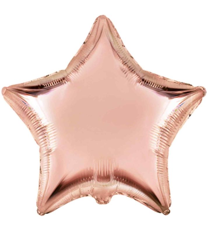 18" Star Rose Gold Flexmetal Foil Balloon