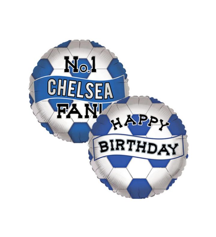 18" No.1 Chelsea Fan! Happy Birthday Foil Balloon