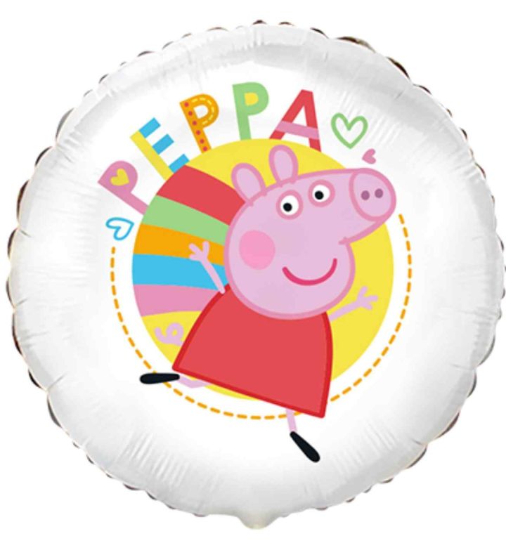 18" Peppa Pig Round Flexmetal Foil Balloon