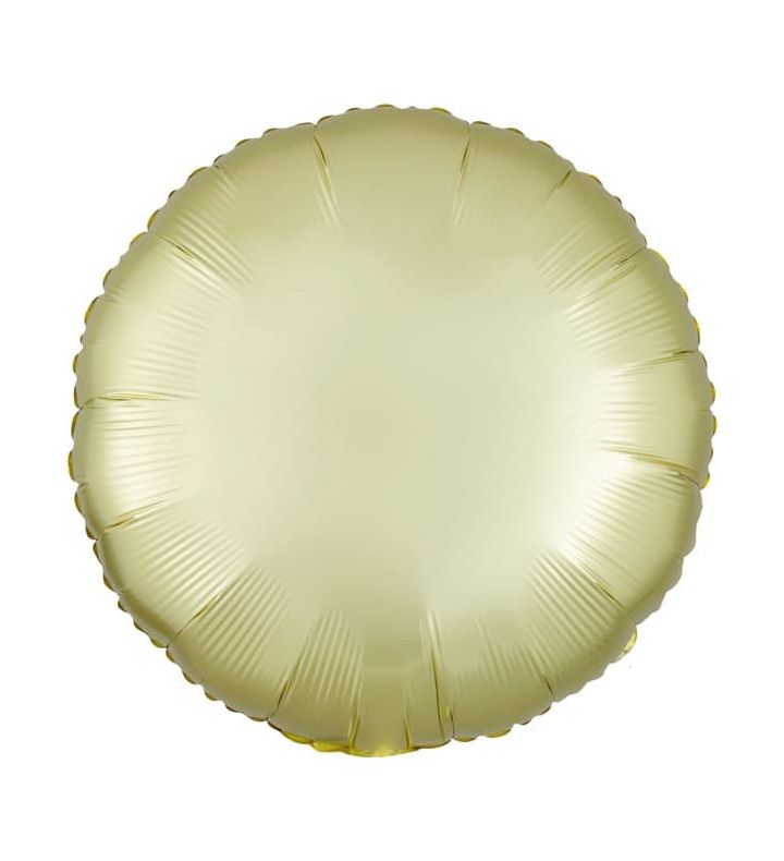18" Satin Luxe Pastel Yellow Foil Balloon