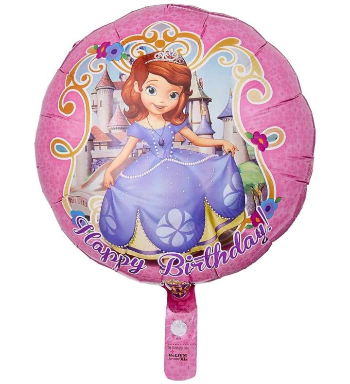 18" Sofia The First Round Anagram Foil Balloon