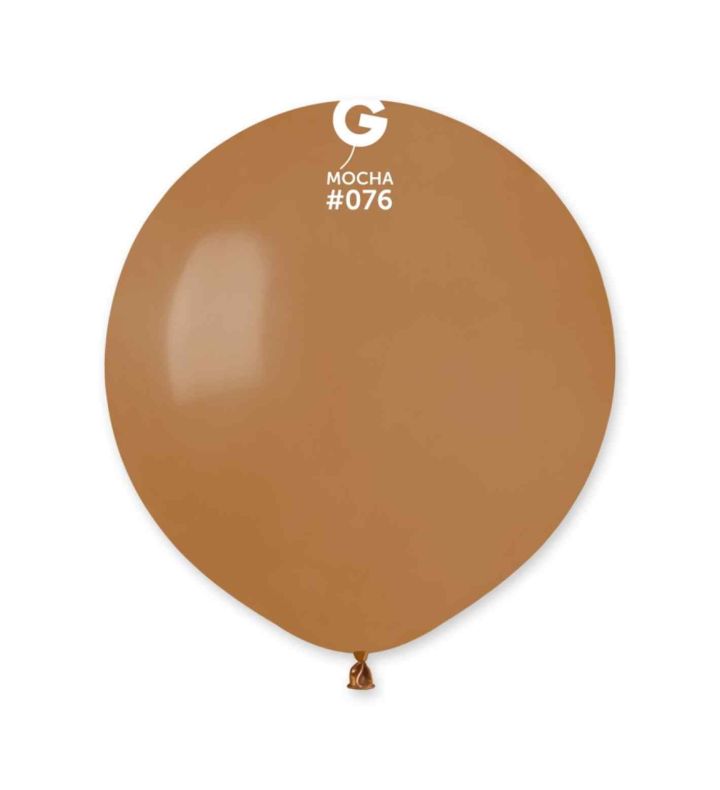19" Gemar Mocha 076 Latex Balloons 25ct
