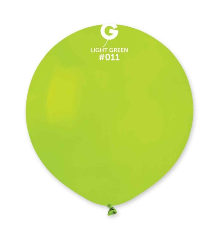 19" Gemar Light Green 011 Latex Balloons 25ct
