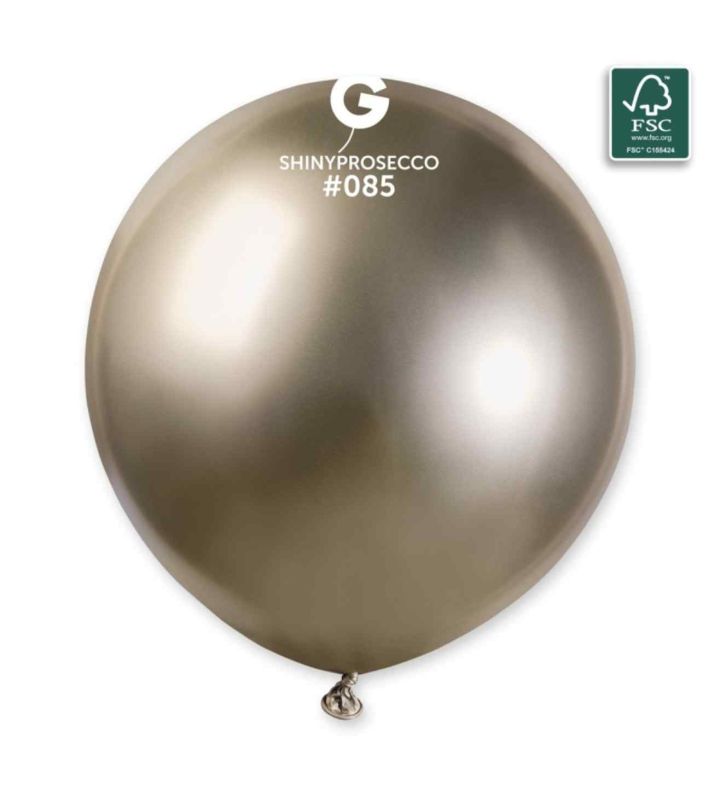 19" Gemar Shiny Prosecco 085 Latex Balloons 25ct