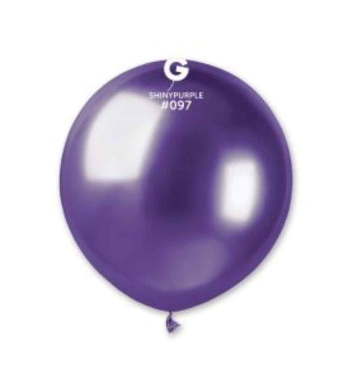 19" Shiny Purple 097 Gemar Latex Balloons 25ct