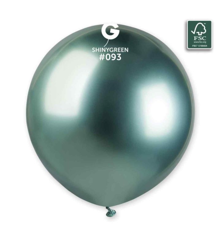 19" Gemar Shiny Green 093 Latex Balloons 25ct