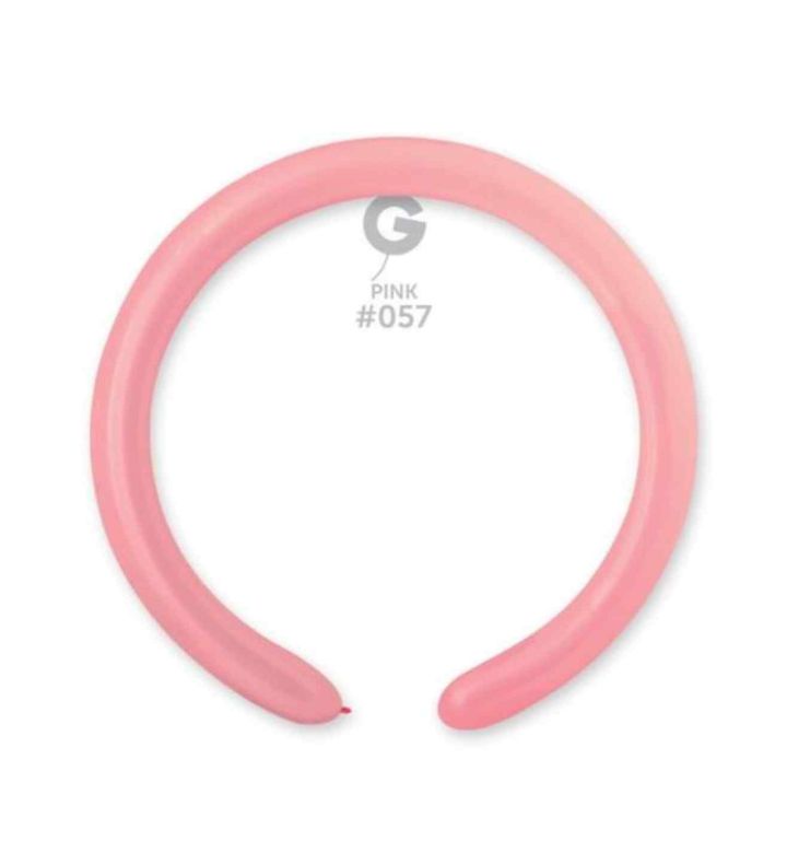 2" Gemar Pink 057 Modelling Latex Balloon 100ct