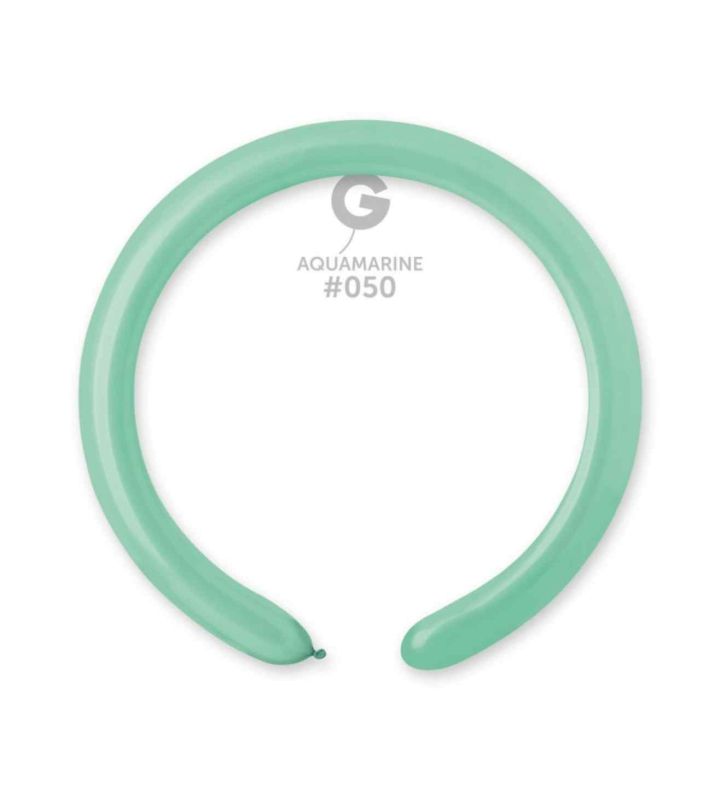 2" Gemar Aquamarine Modelling Balloon 100ct