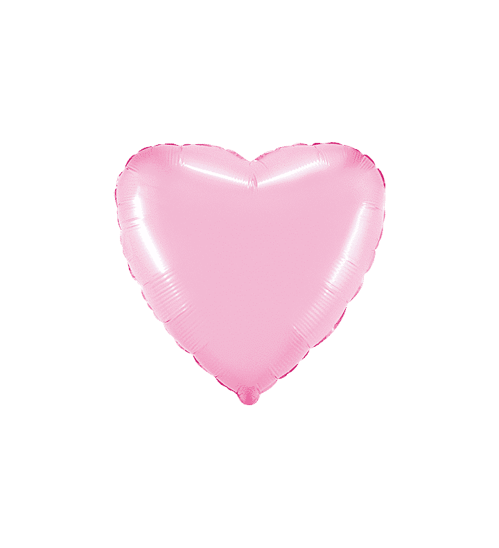 18" Flexmetal Heart Pastel Pink Foil Balloon