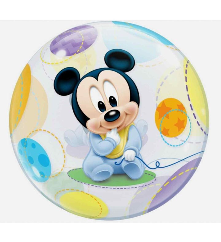 22" Deco Bubble Mickey Mouse Baby Balloon
