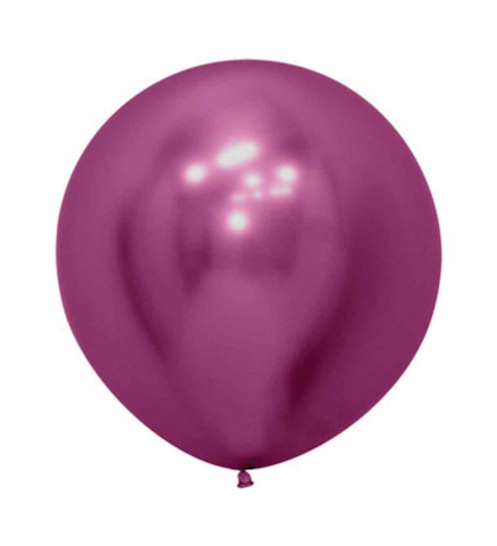 24" Sempertex Reflex Fuchsia 912 Latex Balloons 3ct